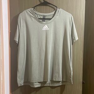 Adidas Sage Green Tee with Logo